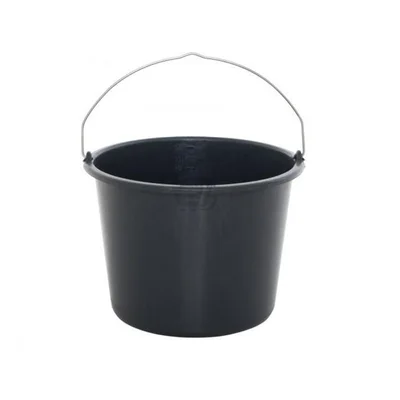 Черна строителна кофа 12 л Hardy