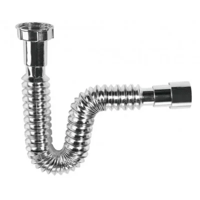 Гофрирана връзка за сифон хром 1 1/2"