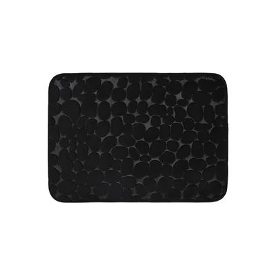 Постелка за баня с Memory пяна 50x70 см черна  ICSC 181 INTER CERAMIC