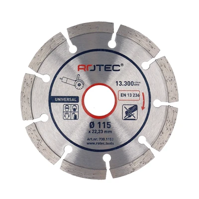  Универсален диамантен диск за рязане 115x22.23 мм RODEX