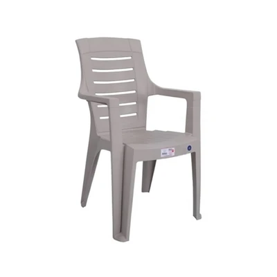 Градински стол PVC сив Roma MEVSIM