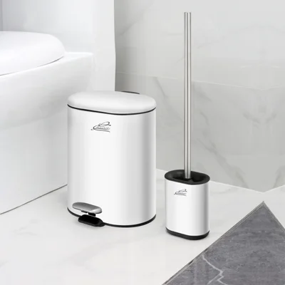 Kошче за баня и четка за тоалетна бели ICA 8355W INTER CERAMIC