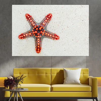 Морска звезда на пясъка - картина пано за стена