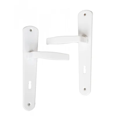 Бяла дръжка за обикновена брава 70 мм Класико SONICO