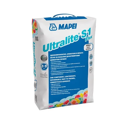 Лепило за плочки Ultralite S1 Flex бяло 15 кг MAPEI