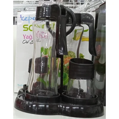 Оливерник с държач 4 части черен SARINA