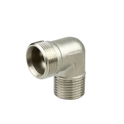 Kоляно адаптор с външна резба 1/2" - ММ - хром