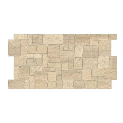 PVC панел за стена 48.4х96.4см бежов камък GRACE