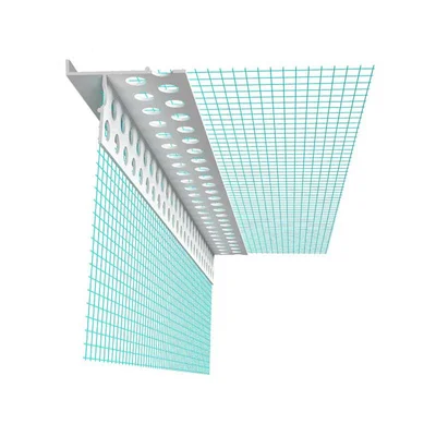 PVC водооткапващ профил с мрежа скрит монтаж 2.5м MAPEI