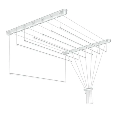 Таванен простир 7x160 см бял SEPIO