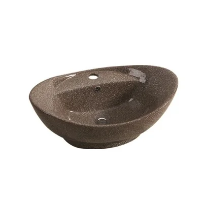 Умивалник порцеланов кафяв 346