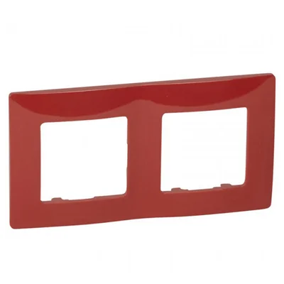 Двойна червена рамка за ел. ключове и контакти Legrand Niloe