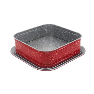 Форма за торта с падащо дъно червена 27x27 см ZEPHYR