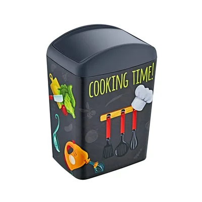 Кош за боклук с люлеещ капак 5 л Cooking