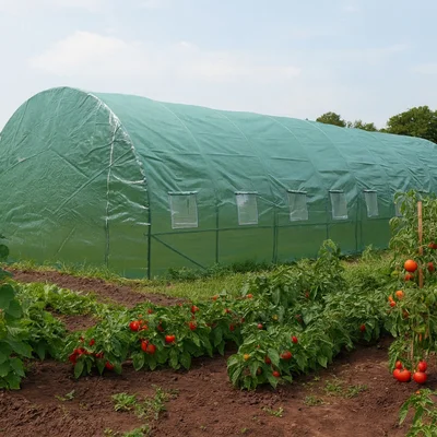 Тунелна оранжерия с армирано покривало 8x3x2 м (24 м2)