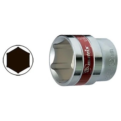 Вложка 1/2" 24мм, 6-стенна, хромирана MTX MASTER/131249