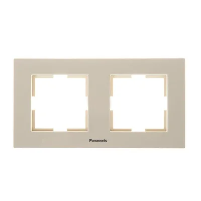 Двойна рамка Karre Plus цвят крем PANASONIC