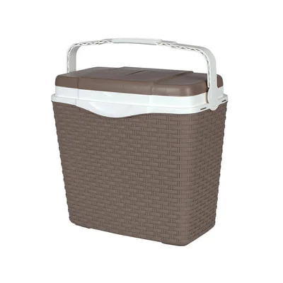 Хладилна чанта ратан 24 л мока DeHome