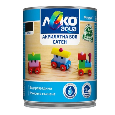 Aкрилатна бяла боя - сатен - Леко Aqua - 700 мл