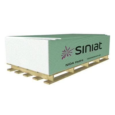 Гипсокартон влагоустойчив 12,5 мм/ 1200 мм/ 2000 мм