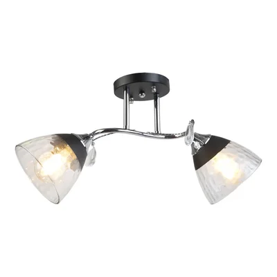 Полилей Telma 2xE27 черно+хром LIGHTEX