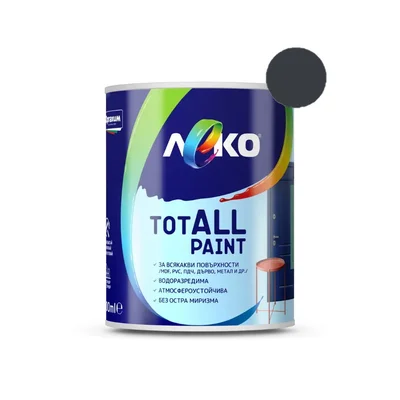 Водоразредима боя Тotall Paint 600 мл антрацит LEKO
