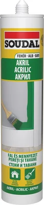 Акрилен уплътнител 280 мл бял SOUDAL