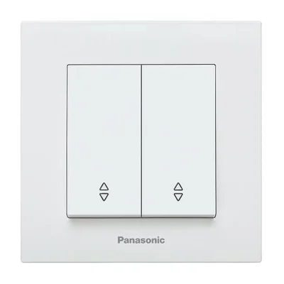 Двоен девиаторен ключ сх.6 Karre Plus бял PANASONIC