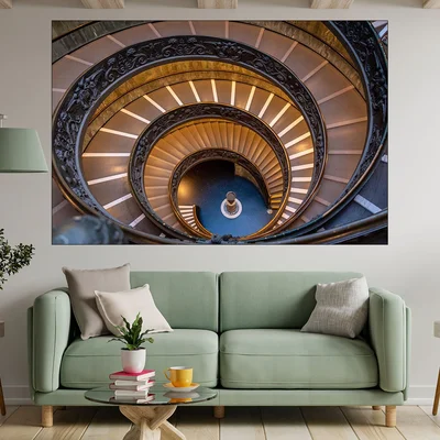 Стълбище във Ватикана - картина пано за стена
