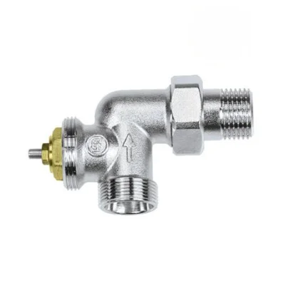 Аксиален ъглов кран за термоглава за радиатор 24*19 х 1/2" BRASS FORM