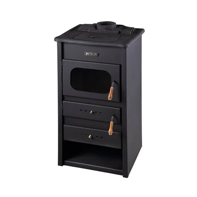 Камина Класик с масивен чугунен плот МЕТАЛИК