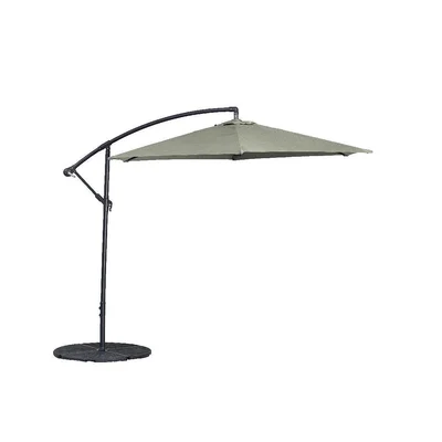 Висящ градински чадър 3 м светлосив DeHome