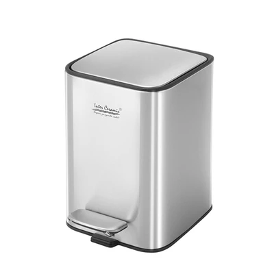 Тоалетен кош за баня 3 л FR Line Matt Silver INTER CERAMIC