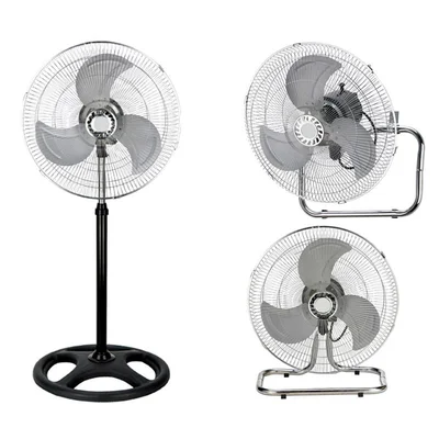 Вентилатор за стая 55W, 40 см, хромиран/черен, Sapir