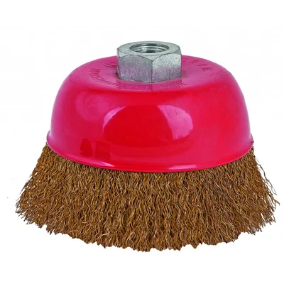 Четка за флекс тип камбана месинг Ø125 мм Raider