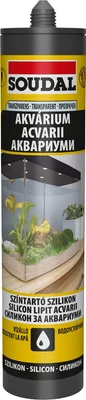 Прозрачен силикон за аквариум 280 мл SOUDAL/117985