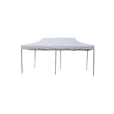 Градинска сгъваема шатра с 4 регулируеми височини ML бяла 3х6м