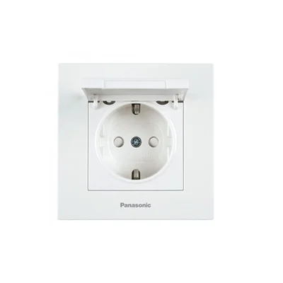 Контакт с капак 16A Karre Plus бял PANASONIC