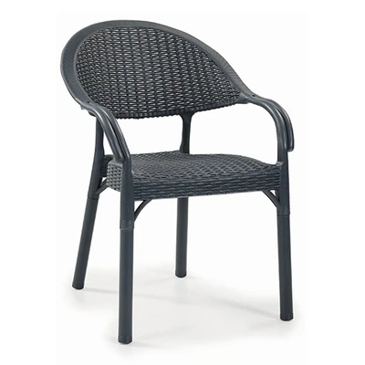 Градински стол Bamboo Rattan сив MEVSIM