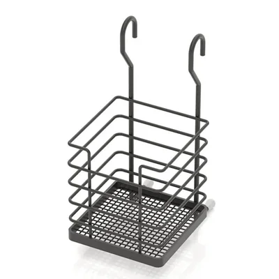 Поставка за закачане 10x10x22 см черен мат TEKNO TEL