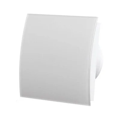 Вентилатор за баня ММ-P  ф100, с клапа 06, стъкло, овал - бял гланц