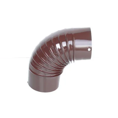 Крив кюнец Ø130 мм кафяв МЕТАЛИК