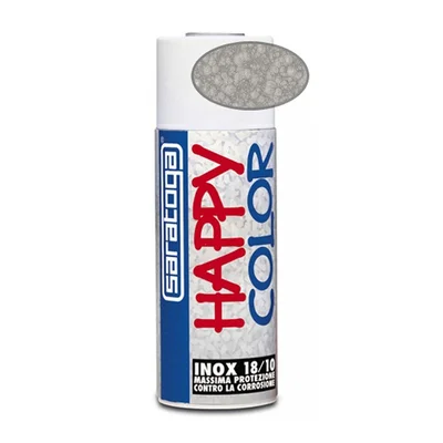 Акрилен спрей лак с метален ефект сив 400мл Happy Color SARATOGA