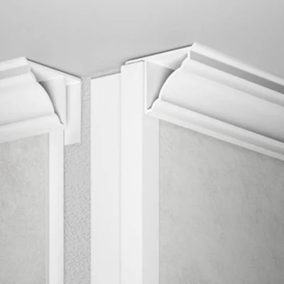 Бял декоративен профил за ламперия 2.70 м VILO