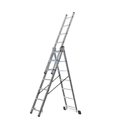 Трираменна алуминиева стълба 3x14 150 кг S and K