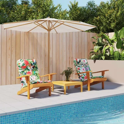 Възглавници за столове Адирондак, 2 бр, шарени, Оксфорд плат - VL361847