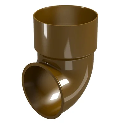 Завършващо коляно за водосточна тръба Ф100 мм кафяво REGENAU