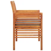 2-местна градинска пейка с възглавница, 120 см, акация масив - VL45972 - Thumbnail 3