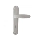 Бяла дръжка за обикновена брава 90 мм Силистра SONICO - Thumbnail 1