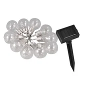 LED соларно въже BULB с 10 крушки 0.1W 3000K 3LМ IP44 - Thumbnail 1